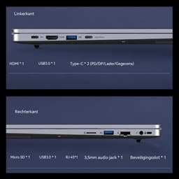 Ninkear A16 Pro Laptop Gaming Laptop – 16,0 inch -Ryzen 7 8745HS – 32GB RAM – 2TB SSD – 2.5K 120Hz – 180° scharnier – Radeon 780M – Windows 11– Werk Studie Content Creatie– Zilver — thumbnail 2