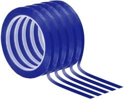 Witte Marker Tape 6mm voor Whiteboard, 5 Dunne Plakband voor Grafieken, DIY Knutselen en Klaslokalen, Blauw