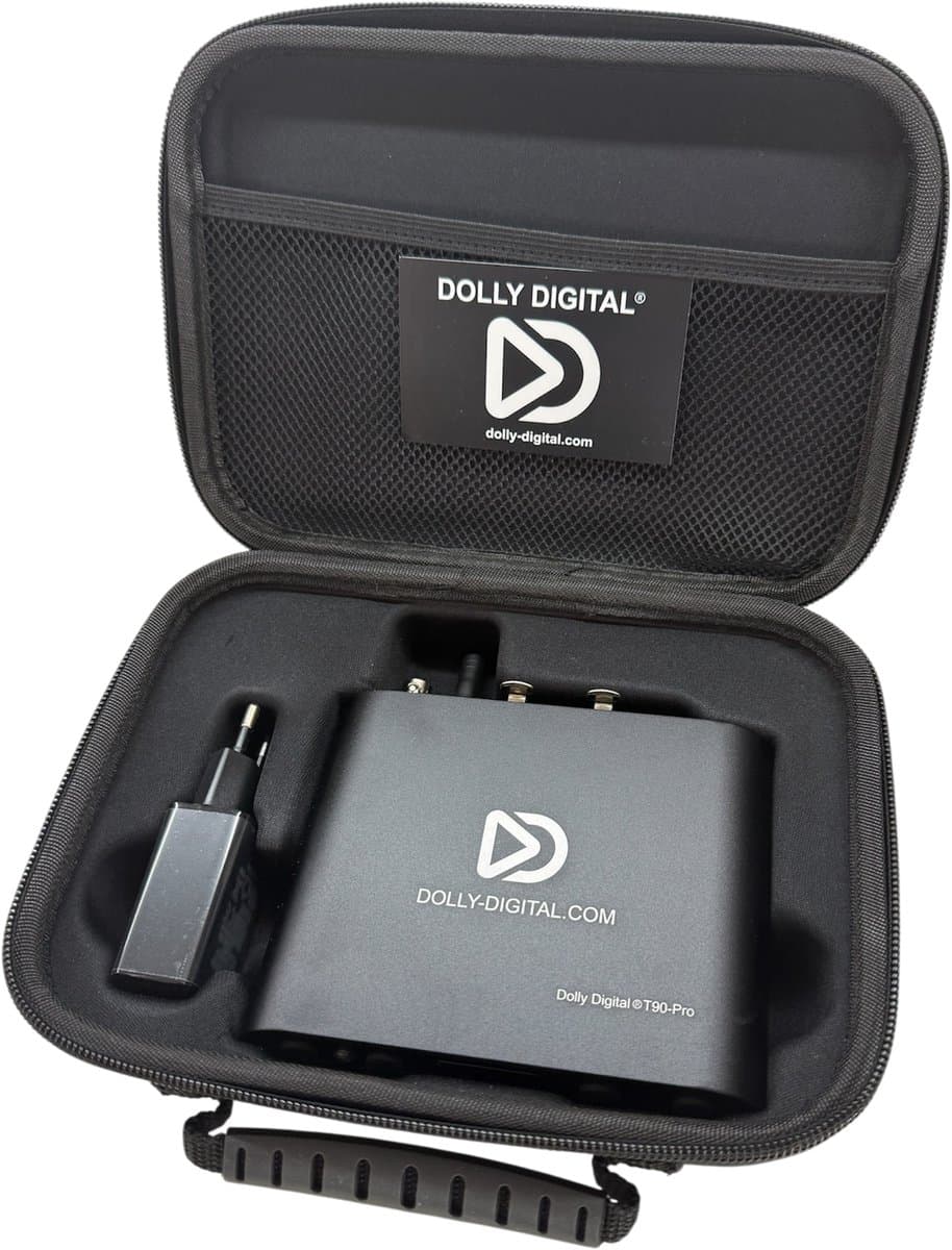 Dolly Digital® T90Pro-Bluetooth-XLR zender met ingebouwde accu en microfoon ingang. 5 Kanaals. XLR TRS — afbeelding 1