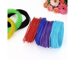 PLA Filament 1.75 mm 3D Pen Navulling - 12 Kleuren - 12x5M Totaal 60M - Starterspakket voor Kinderen & Volwassenen - Universeel voor alle 3D Pennen