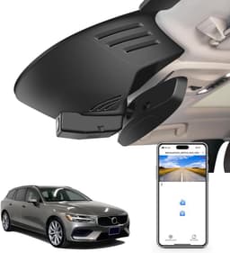 Dashcam Auto - Autocamera Rijcamera - Veilig Rijden Vastleggen - Op Maat Volvo S60 V60 - 4K UHD 2160P - Zwart — thumbnail 1