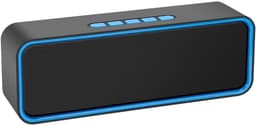 carmdering - Draadloze Bluetooth Speaker - Mini Wireless Speaker-Draadloze Luidspreker Stereo Sound Draadloze Luidspreker 5.0 Bluetooth Speaker Antislip Siliconen Bodemmat- Geluidsbox - Zwart — thumbnail 1
