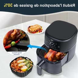 Siliconen Bakvorm voor Airfryer - Vervaardigd uit Hoogwaardig Silicone, Perfect voor Bakken en Koken, Geschikt voor Diverse Gerechten — thumbnail 2