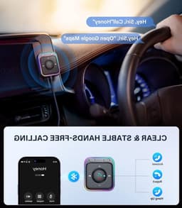 Aux Bluetooth Adapter voor Auto met Handsfree Systeem, HiFi Stereo Audio, USB Bluetooth 5.3 Ontvanger voor Auto Speakers en Versterkers, Plug & Play — thumbnail 3