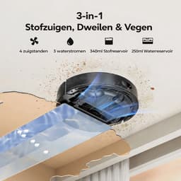 Lubluelu 5000Pa Slimme robotstofzuiger, Zuigkracht, Robotstofzuiger en dweilcombinatie, Laser Lidar-navigatie, 60 dagen batterijduur, App/afstandsbediening, 200 minuten gebruiksduur — thumbnail 3