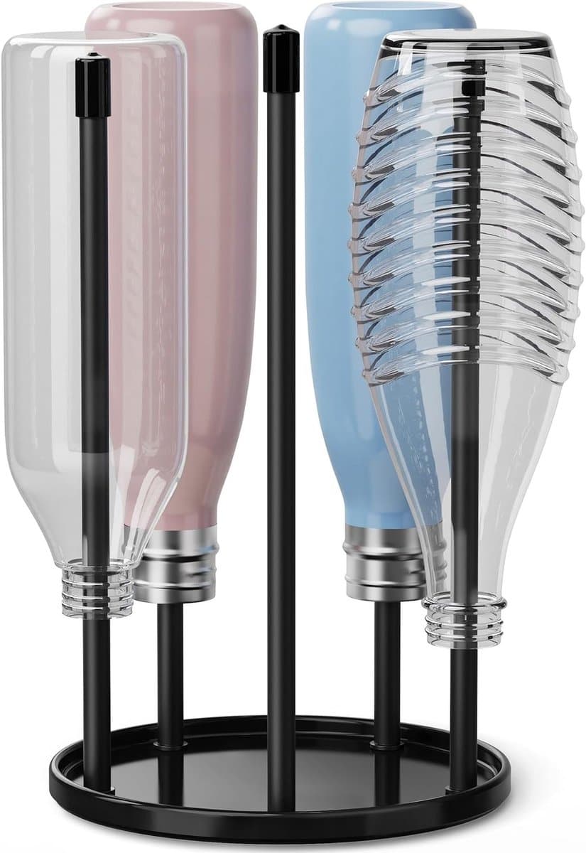 Premium Keramische Flessenhouder voor 5 SodaStream Crystal - Ideaal voor Drainer en Organisatie van Flessen — afbeelding 1