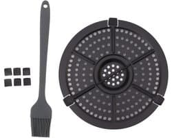 VT Goods - Air Fryer Vervangende Grill Pan - Roestvrij Staal - 16cm - Vaatwasserbestendig - Friteuse Accessoires - Geschikt voor Keuken