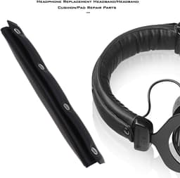 VT Goods - Hoofdtelefoon hoofdband - Comfortabele vervanging - Zwart - Hoofdbandkussen - Geschikt voor Beyerdynamic DT660 DT770 DT880 DT990 — thumbnail 5