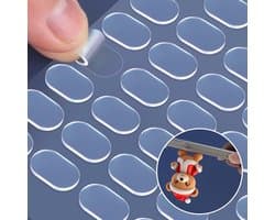 Dubbelzijdige Polka Dot Stickers - Transparante, Verwijderbare Plakpunten voor Posters, Knutselen en Feestjes (300 stuks)