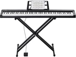 Digitaal Keyboard met 88 Toetsen, 1000 Ritmes, Elektrische Piano met Standaard — thumbnail 2