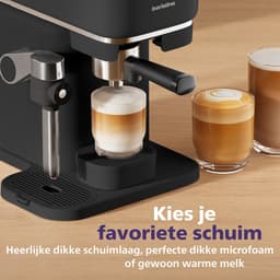 Philips Baristina Latte - BAR400/60 - Espressomachine - Pistonmachine - Cappuccino - Automatische Melkopschuimer - Zwart — thumbnail 4