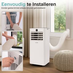 SereneLife Mobiele Airco- 7000 BTU - Airconditioning met WiFi - Air Conditioner met Afvoerslang voor Slaapkamer en Woonkamer — thumbnail 5