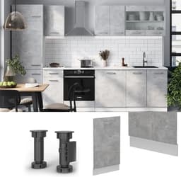 Vaatwasser Voordeur Betonlook 45 cm - Stijlvolle Keukendeur AP Marmer — thumbnail 3