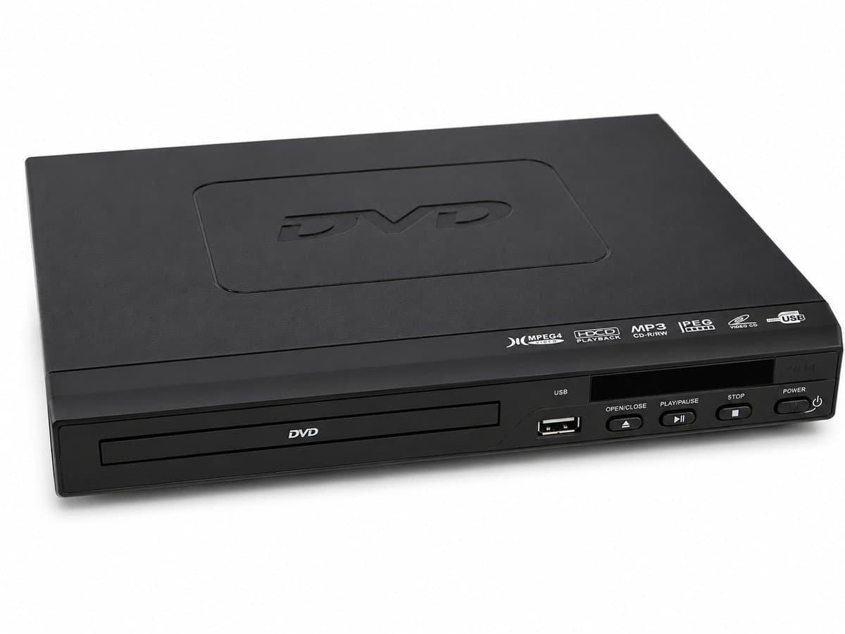 BOECK DVD Speler met HDMI en USB - Compacte DVD Player Inclusief Afstandsbediening — afbeelding 1