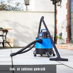 TIM® Bouwstofzuiger Zonder Zak - Alleszuiger Met Accessoires - Waterzuiger Met 20 Liter Reservoir - Stofzuiger - Met Waterfilter En Blaasfunctie – 1250W - Voor Binnen en Buitenreiniging - Blauw - 33cm x 34cm x 45cm — thumbnail 2