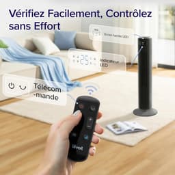 Mobiele Airco Staand - Torenventilator Afstandsbediening - Aircooler - Stil — thumbnail 3