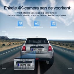 Dashcam Auto Voor en Achter 4K met Wifi App, Nachtzicht, G-Sensor en 32GB SD Kaart — thumbnail 4