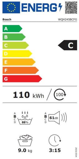 BOSCH WQH245BCFG Serie 6, Droogkast met warmtepomp, 9 kg - C — thumbnail 3