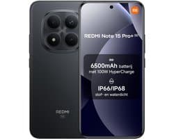 Xiaomi Redmi Note 15 Pro+ 5G 12GB+512GB Zwart | 6,83" 120Hz AMOLED | 200MP OIS | IP68 Waterdicht