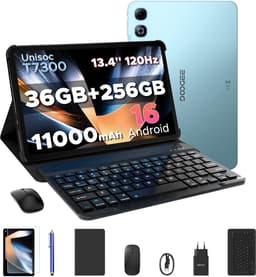 DOOGEE U13 Pro VIP - Tablet - 36GB RAM + 256GB ROM (2TB/TF) - 11000mAh/18W - 13,4 Inch FHD+ 120Hz IPS - Android 16 - T7300 - Dubbele luidsprekers - Wi-Fi 5 - Face ID - Bluetooth 5.4 - Volledige accessoirebundel met toetsenbord, stylus, muis en hoesje — thumbnail 1