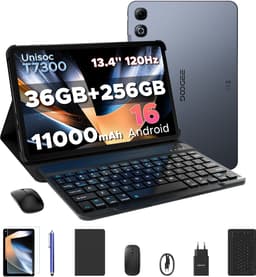 DOOGEE U13 Pro VIP - Tablet - 36GB RAM + 256GB ROM (2TB/TF) - 11000mAh/18W - 13,4 Inch FHD+ 120Hz IPS - Android 16 - T7300 - Dubbele luidsprekers - Wi-Fi 5 - Face ID - Bluetooth 5.4 - Volledige accessoirebundel met toetsenbord, stylus, muis en hoesje — thumbnail 1