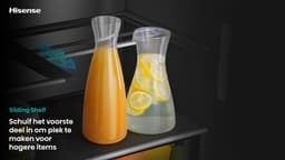 Hisense RQ600P7SKE - Amerikaanse koelkast - Energielabel E - PureView Door - 6,86" Intelligent Hub touchscreen display - Water- & ijsdispenser - Metal Tech Cooling - No Frost - Zwart - Multi-Air Flow - Super Cool - Fast Freeze - 37dB (A) - 615 Liter — thumbnail 14