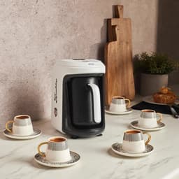 Karaca x Beşiktaş Gelicentieerde Hatır Hüps Turkse Koffiemachine met Melkfunctie en Clublied — thumbnail 2
