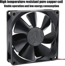 Dailygoody - Koelventilator - 24 V ventilator - Ultra Low Mute - 9 cm formaat - Betrouwbare koeling - Geschikt voor frequentieomvormer en lasapparaat — thumbnail 2