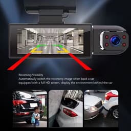 Dailygoods - Dailygoody - Dashcam - 1080P hoge resolutie - 360 graden draaibare lens - Bewegingsdetectie - IR nachtzicht - Auto camera voor veilig rijden — thumbnail 3