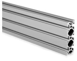 Aluminium Profiel - Montageprofiel Systeemprofiel - 3D Printer Bouw - Compatibel met Item - 20x60mm 1.6m - Zilver Geanodiseerd