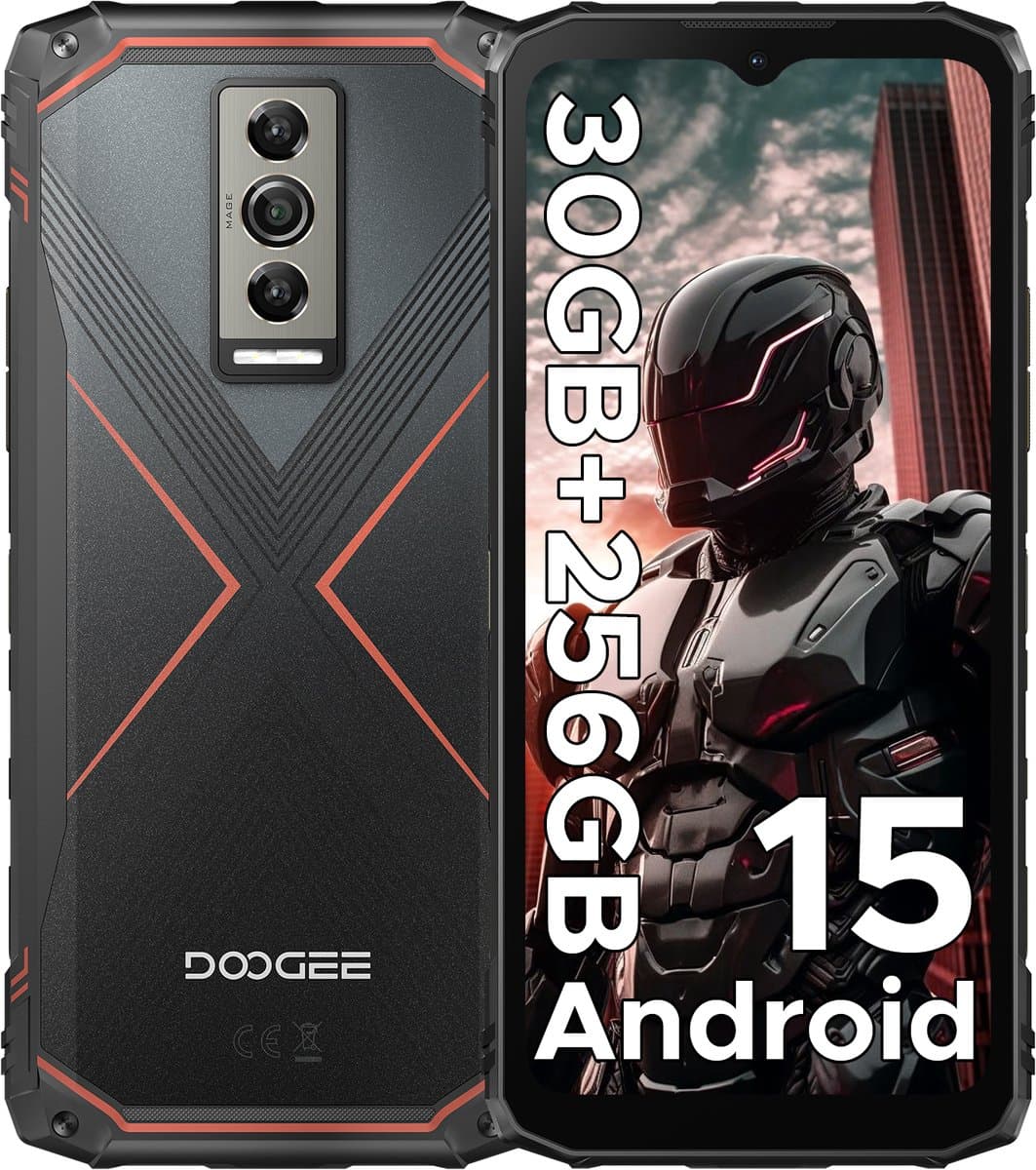 DOOGEE Blade10 Pro 4G - Robuuste Smartphone - 30GB RAM + 256GB ROM (2TB/TF) - IP68/IP69K - 6,56 inch HD+ 90Hz - 5150mAh - 50MP - UNISOC T7200 - Android 15 - NFC - OTG - GPS — afbeelding 1