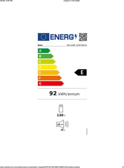 Beko BU1104N-1 Onderbouw koelkast + 3 Jaar Gratis Extra Garantie — thumbnail 3