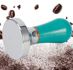 Espresso Tamper - Koffie Aanstamper - Koffie Bereiden - Gelijkmatige Drukverdeling - 57 mm - Lichtblauw — thumbnail 3