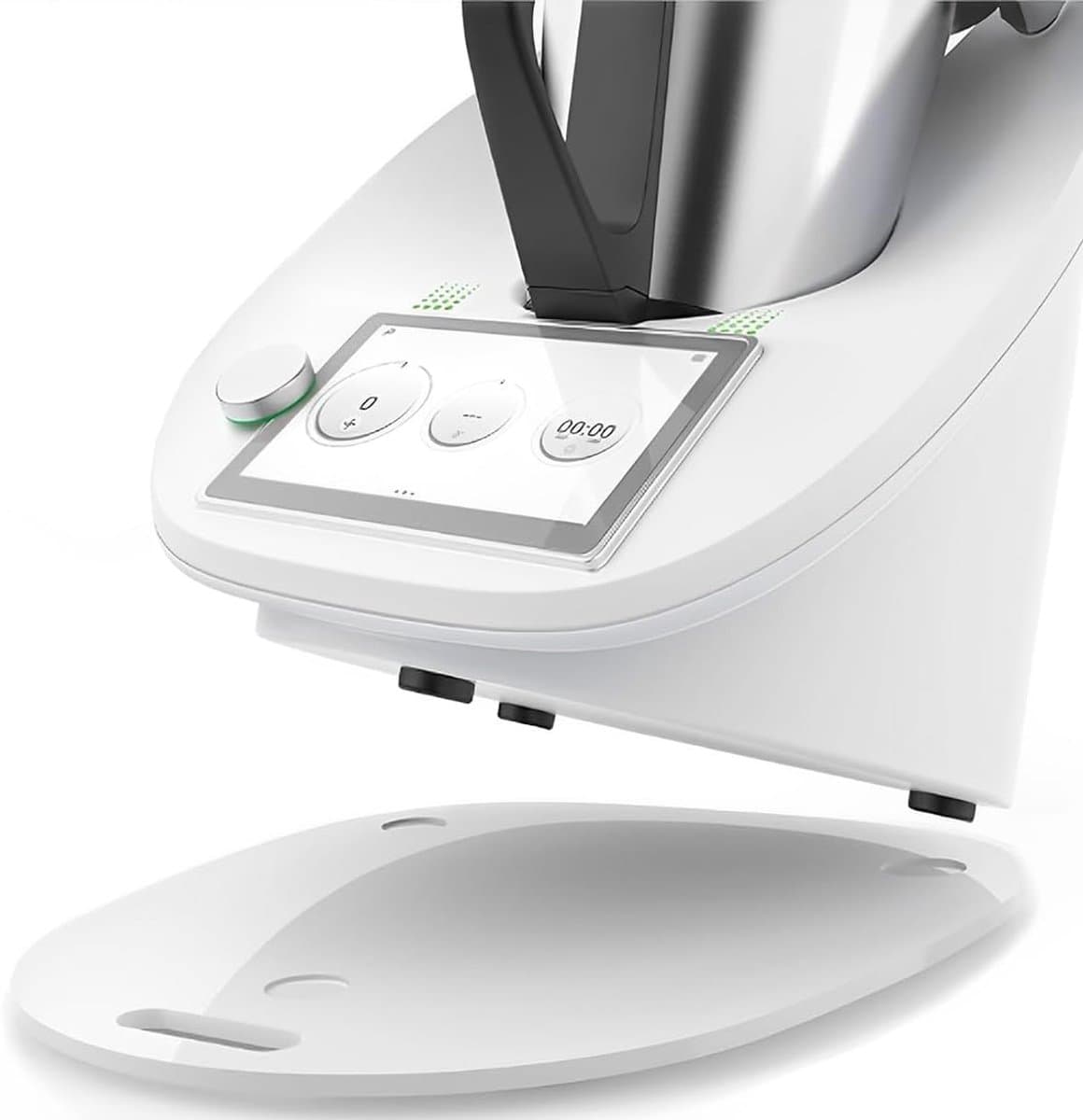Glijplank Keukenmachine - Gelijkussen Mixer - Gemakkelijk Verplaatsen - Speciale Uitsparingen - 37 x 31 cm - Transparant — afbeelding 1