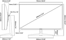 Arozzi Nova 32" Gaming Monitor - QHD IPS - 180Hz - Zwart — thumbnail 5