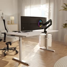Arozzi Nova 49" Gaming Monitor - Curved - DQHD VA - 165Hz - USB-C - Zwart — thumbnail 5
