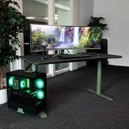 Arozzi Nova 49" Gaming Monitor - Curved - DQHD VA - 165Hz - USB-C - Bosgroen — thumbnail 5