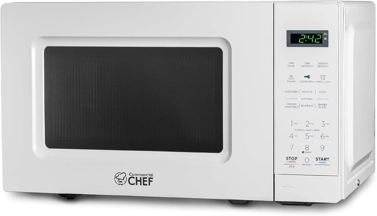 Kleine magnetron - Compact apparaat - Snel opwarmen - Digitaal display - 315 x 429 cm - Wit — afbeelding 1