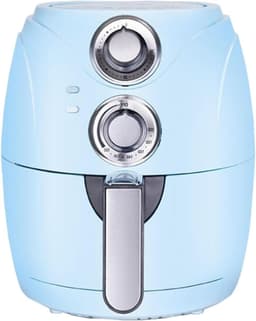 Kleine Airfryer - Hetelucht Friteuse - Gezond Frituren - Ruimtebesparend Design - 25 Liter - Blauw — thumbnail 1