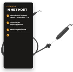 Dailygoods- Verlovingskabel voor 700 Serie Grasmaaier - Compatibel met 74604173D - 74604173E - 74605140 - Hoogwaardige kwaliteit - Betrouwbare verbinding — thumbnail 2