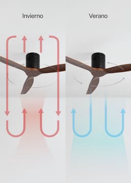 CREATE - Plafondventilator silent 100% hout 40W (Ø132cm) - Geen licht - Controller voor wandmontage + Afstandsbediening - 6 snelheden - Programmeerbaar - WIND CALM NATURAL WOOD — thumbnail 2
