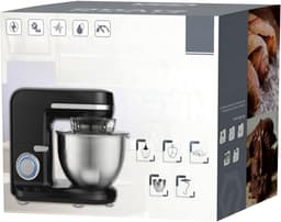 QUOVO® Mixer met mengkom - Mixer - Mixer met mengkom keukenmachine - Zwart - ‎37cm x 24cm x 32cm; 4.4 kg — thumbnail 4