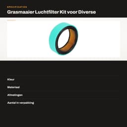 Dailygoods- Luchtfilter Revisieset - Geschikt voor KOHLER CV18S/CV23S/CV20S/CH22/CH23 - Inclusief Brandstoffilter/Bougie/Oliefilter - Stabiele Prestaties - Materiaal: IJzer/Rubber - Grasmaaieronderdelen — thumbnail 2