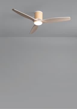 CREATE - Plafondventilator stil 40W (Ø132cm) - Sfeer- en hoofdverlichting LED - Afstandsbediening - 6 snelheden - Programmeerbaar - WIND CALM CUSTOM RATTAN — thumbnail 2