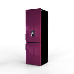 NUNKI LARGEH2O-FPUR / Combi Bottom Koelkast, E klasse, 268l, Waterdispenser, Fun Purple, Gloss Metallic (FRONT only) — thumbnail 5