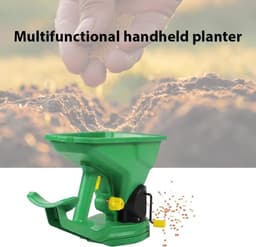 Handstrooier - Zaaimachine Tuin - Gras Zaaien - 5 Versnellingsstanden - 1.5 Liter - Groen — thumbnail 4