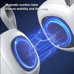 Oneay Magnetische golfspeaker – Draagbare IPX6 Bluetooth 5.3 speaker met stereo bas, microfoon en draagband – Met geheugenkaartslot, magneet en haak voor bevestiging aan golftas – Geschikt voor buitengebruik - Wit — thumbnail 2