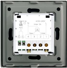 Slimme Thermostaat - Verwarming Regelaar - Energie Besparen - App & Spraakbesturing - 60mm Inbouw - Zwart — thumbnail 5