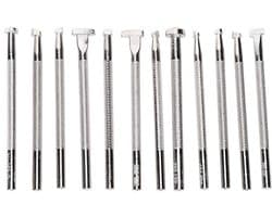 Complete set van 12 leerstempels voor graveren en embossen, ideaal voor leerbewerking en zadelmaken, diverse vormen en toepassingen