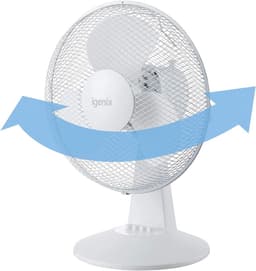 Ventilator - Tafelventilator - Kantoor Koelen - Drie Snelheden - 30 cm - Wit — thumbnail 1